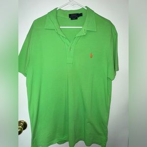 Polo Ralph Lauren Collared Polo Shirt Green - Men’s Large - 100% authentic